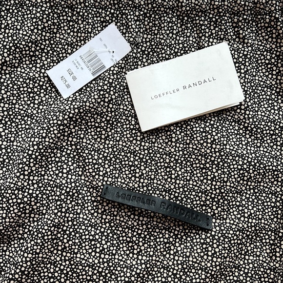 Loeffler Randall black leather and straw drawstring crossbody - Picture 4 of 11